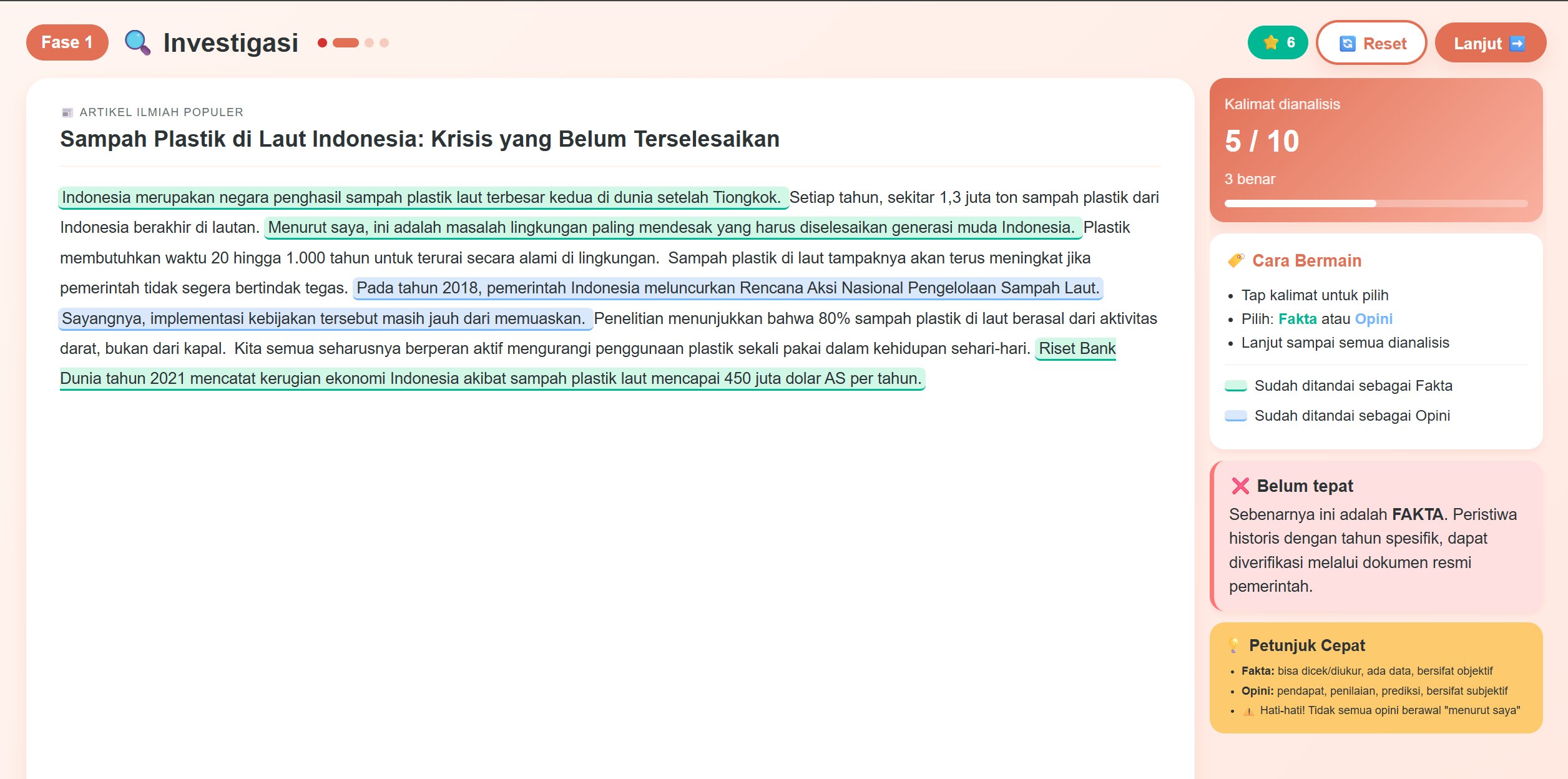 Detektif Fakta-Opini